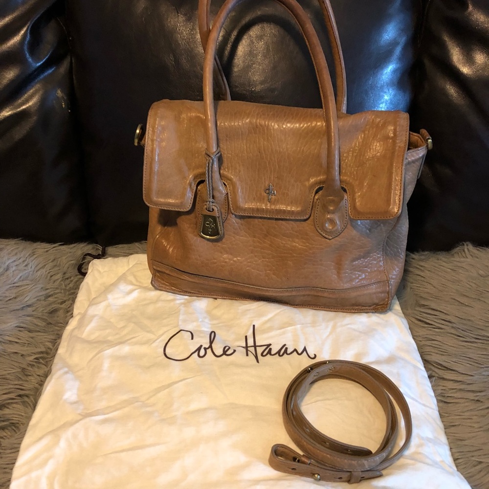 Cole Haan leather handbag with crossbody strap